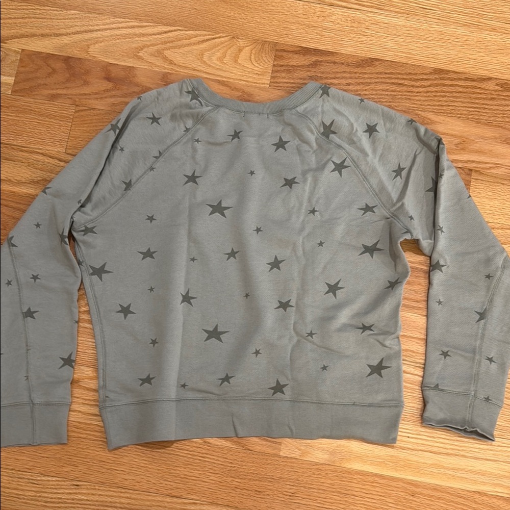Rails Light Olive Star Patterned Women's Sweatshi… - image 3